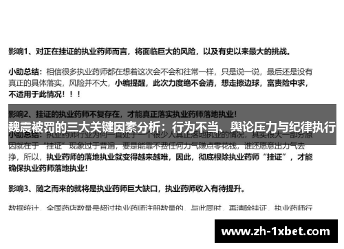 魏震被罚的三大关键因素分析：行为不当、舆论压力与纪律执行