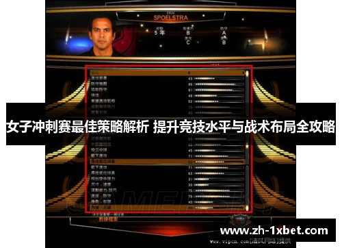 女子冲刺赛最佳策略解析 提升竞技水平与战术布局全攻略